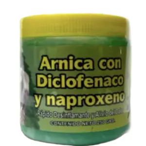 Arnica con diclofenaco y naproxeno 120gr Healthcare Treatment Fitness Solution Healthy Wellness Therapy Therapeutic Bathroom Pure Natural