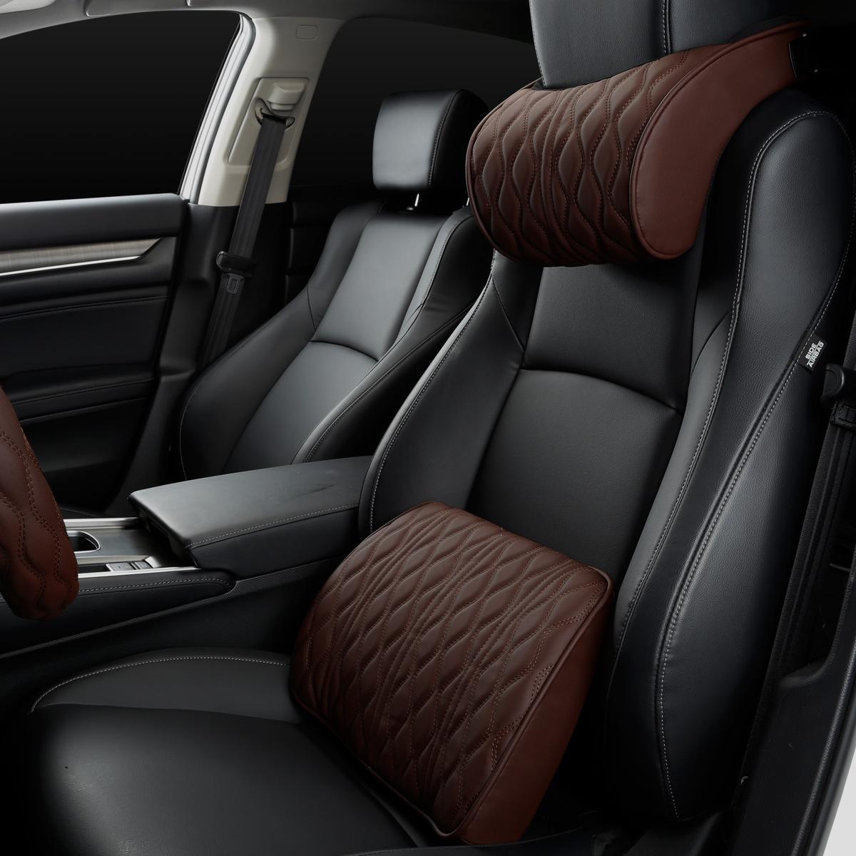 Car headrest, car neck pillow, backrest, car seat, universal car lumbar support set