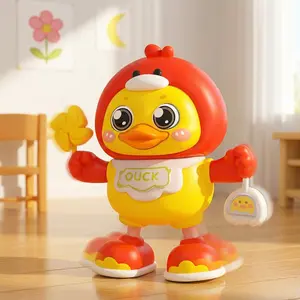 Interactive Dancing Robot Toy with Music & Lights, Singing Walking Talking Educational ABS Toy for Toddlers (Battery Operated)