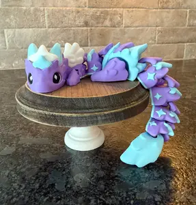 Atria Star Dragon Articulated 3D Printed Figurines