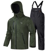 Green Jacket & Black Bibs 718
