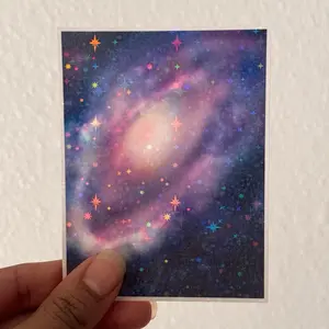 Holographic Galaxy Sticker Waterproof, Space Sticker