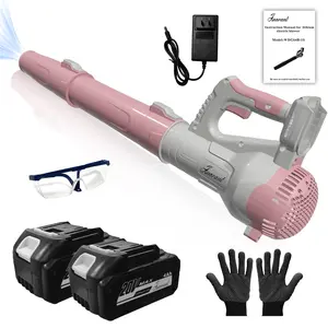 【Leaf Blower Cordless with 4.0Ah Battery and Fast Charger, 48m/s 6 Speed control, Turbo Mode, 20V Electric Leaf Cleaner, Lightweight Handheld Small Blower for Patio, Garden, House, Depot, Green