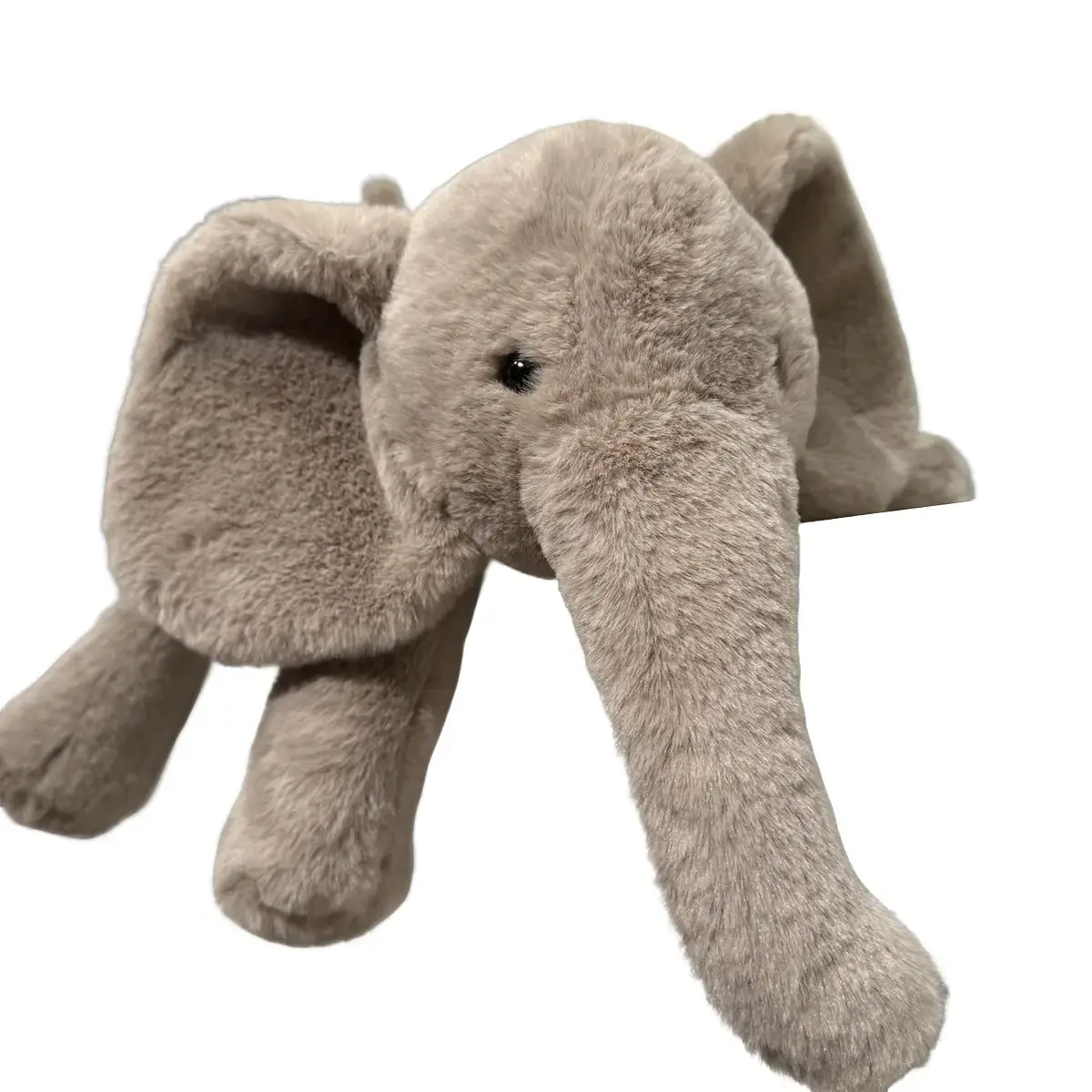 2026 New White Elephant Plush Doll, Fluffy Big Ear Elephant Stuffed Animal, Soft Huggable Plush Toy, Aesthetic Room Decor, Gift For Kids & Baby Shower