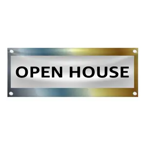 Open House Banner- Real Estate Sign - Property Showing - House For Sale - Event Marketing - Realtor Advertising - 48"x18" Vinyl Banner - 4 Corner Grommets - BAN0012