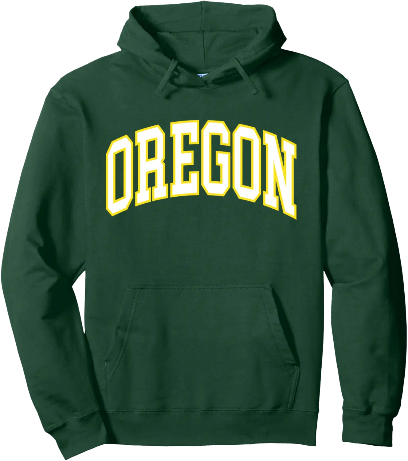 Vintage Oregon Men Oregon Women Retro Green Yellow Throwback Pullover Hoodie - Rubencordov Shop 63B0DMQBWVC2