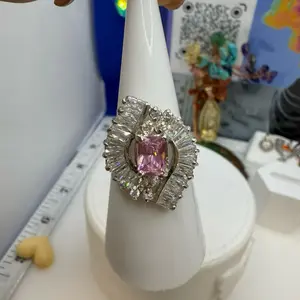 925 sterling silver #8 ring high quality l mexican silver cubic  zirconia (( anillo de plata Alta calidad plata Mexicana  talla #8 piedras finas de zirconia
