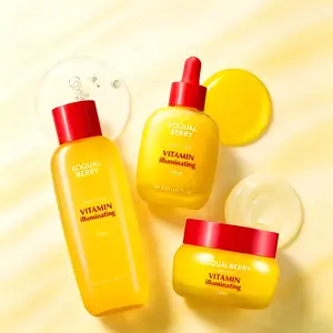 EQQUALBERRY NAD+ Firming Skincare Set – 3-Step Toner, Serum & Cream with Peptides | Lifts & Smooths Skin | Ceramide Barrier Repair & Hydration