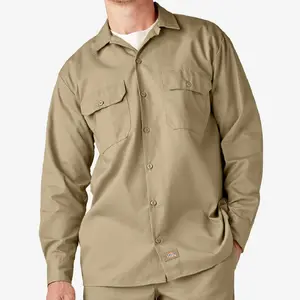 DICKIES Men's Original 574 Work Shirts Long Sleeves Casual Regular Fit Work Shirts Classic Fit Plain Work Wear Original Fit Cotton Workwear Trouser (S to 5XL)