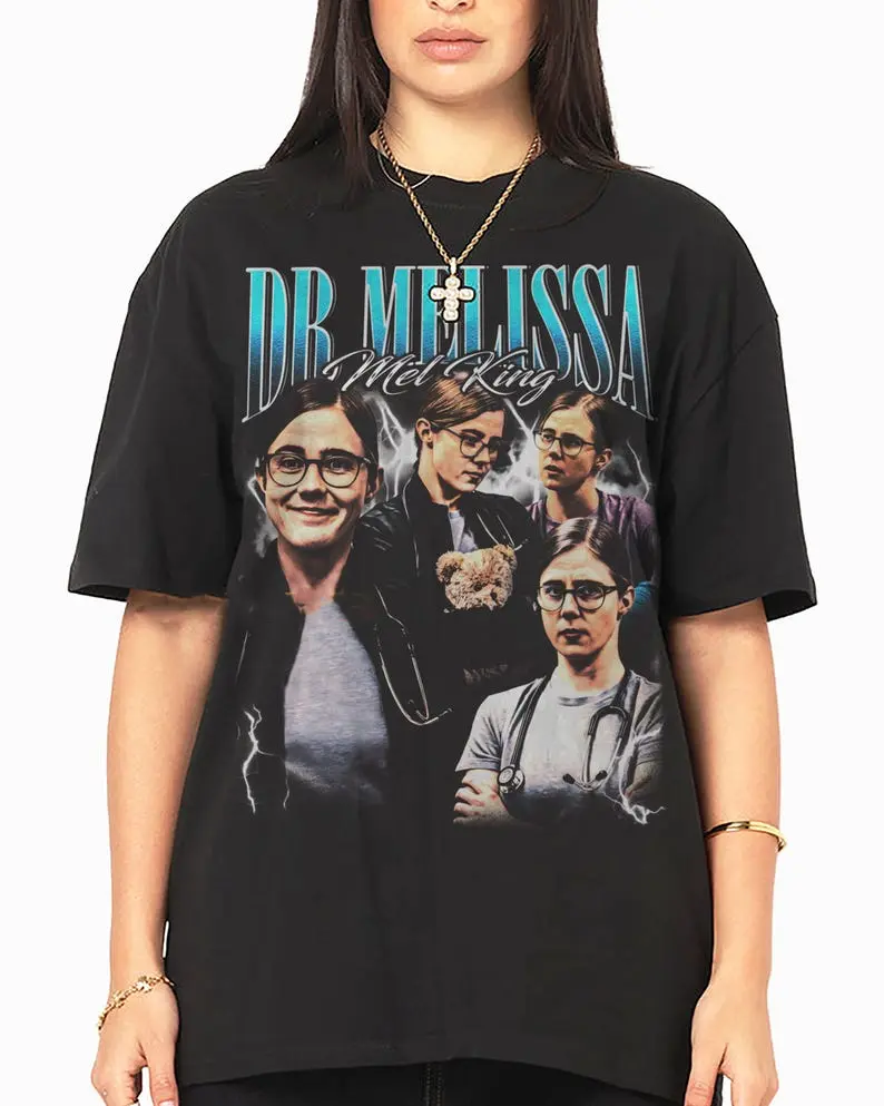 Dr. Melissa T-Shirt - mel king shirt the pitt tee Unisex vintage 90s shirt, Full Size And Color , For Men And Women