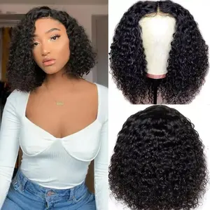 Curly BOB Wig Human Hair 13X4 HD Lace Frontal Wigs Human Hair Wigs for Black Women Glueless Curly Wigs Human Hair Pre Plucked Wear and Go Glueless short bob wig human hair