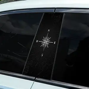 2-Pack B-pillar Diablo Compass themed car sticker, hood decal, Car Decals, waterproof and scratch-resistant for all models - Audi, Honda, Mitsubishi, Ford, Volkswagen, BMW, Opel, Porsche sedans and SUVs, MPVs