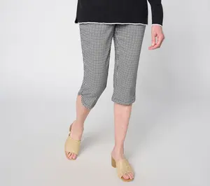Belle by Kim Gravel Regular Gingham Capri Pant