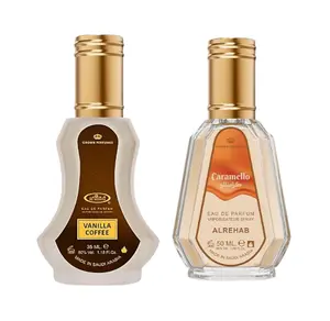 (2pc Bundle Pack) Vanilla Coffee 35ml + Caramello 50ml by Al-Rehab EDP Spray