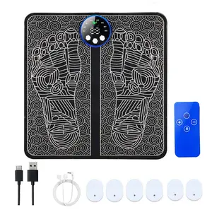 Foot Massager, Electric Foot Massage Machine with Remote Control & Leg Massage Patch, Professional Foot Massage Tool for Home & Travel