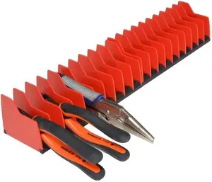 MLTOOLS Pro Premium No-Slip Pliers Organizer 2-Pack - Holds 20 Tools of Any Size, Rubber Base Secures Tools, Fuel & Solvent Resistant, Made in USA