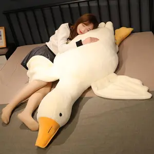 Giant Goose Stuffed Animal, 19.6 Inch Soft White Goose Plush Pillow, Cute Duck Plush Toy Swan Plushie Doll Sleeping Hugging Pillows Gift for Girls Boys