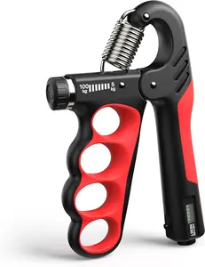 Grip Strength Trainer, Adjustable Resistance Forearm Strengthener, Five Fingers Hand Grips Strengthener with Digital Counter, Handgrip Strength Trainer, Hand Workout Grip
