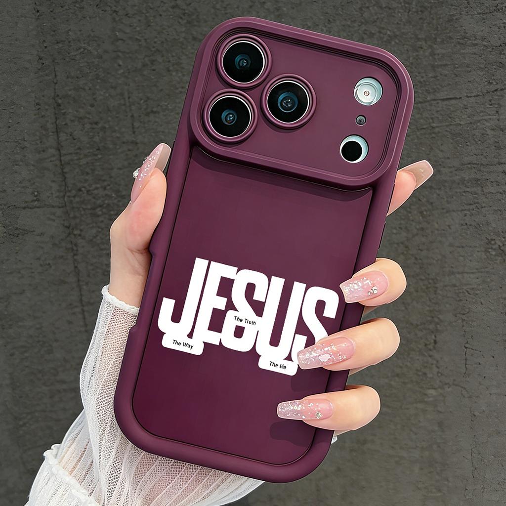 Jesus The Way The Truth The Life Phone Case for iPhone 11/12/13/14/15/16/17 Pro Max Plus & 17 Air, Christian Religious Shockproof Case TYJT260409021