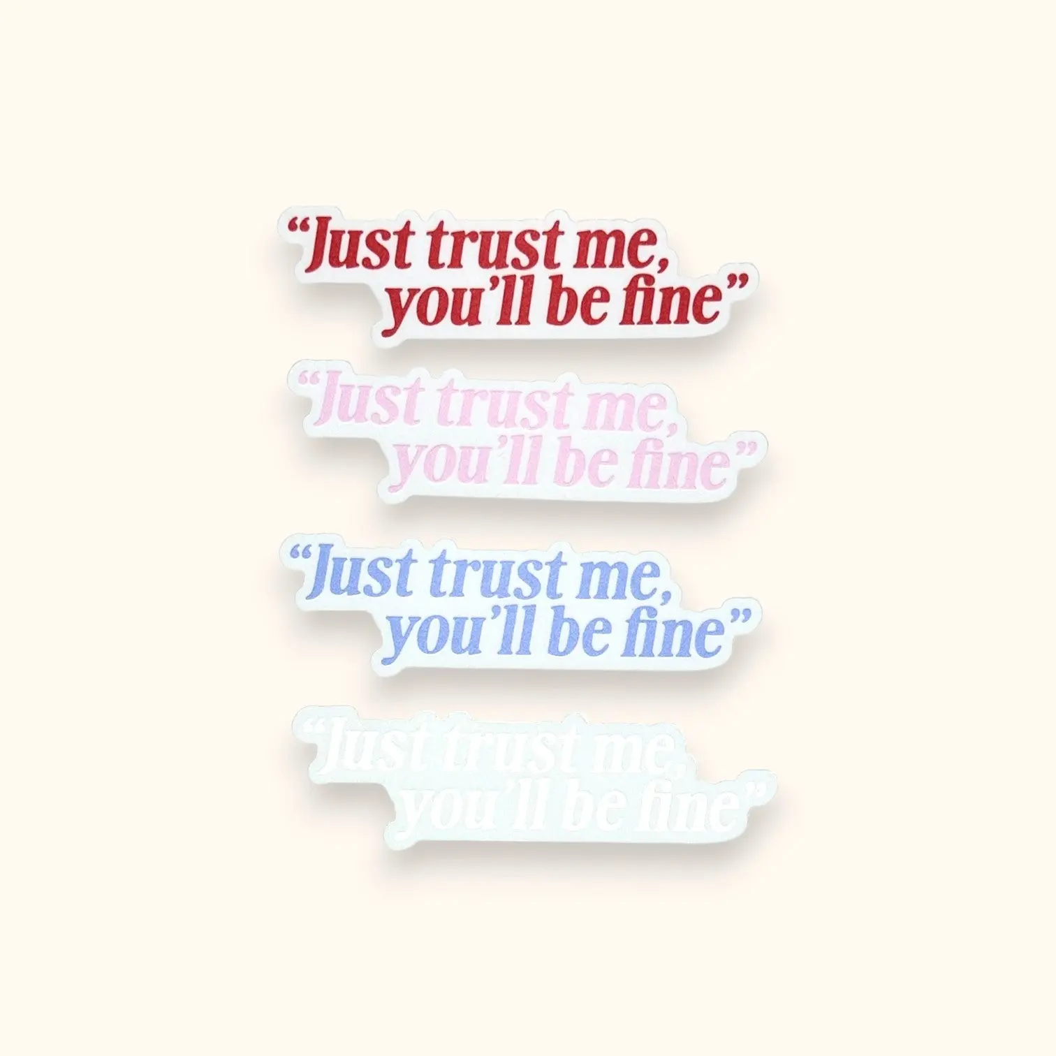 You'll Be Fine DJO Mirror Cling
