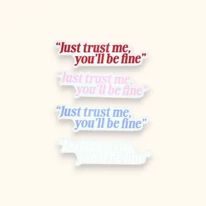 You'll Be Fine DJO Mirror Cling