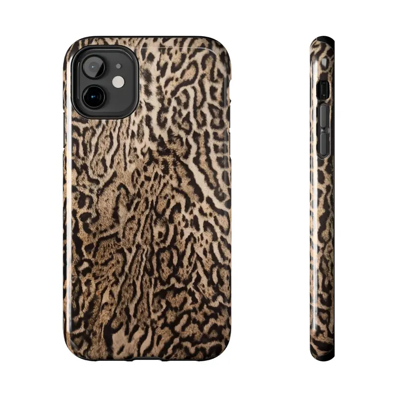 Dark Brown Animal Giraffe Print Phone Case | Tough Phone Case - TikTok Shop