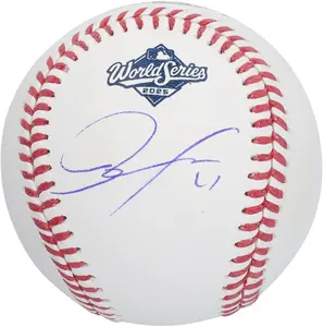Roki Sasaki Los Angeles Dodgers Autographed 2025 World Series Logo Baseball - Fanatics Authentic Certified