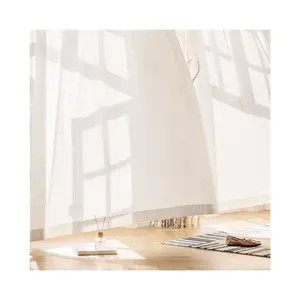 Dreamy Vertical Blind Window Screen Light Transmitting Sun Protection Sheer Curtain