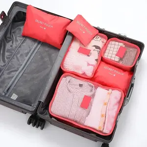 6PCS Travel Packing Cubes Set – Suitcase Organizer Bags for Clothes, Luggage Storage & Travel Accessories