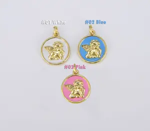 Enamel Color Angel Charm