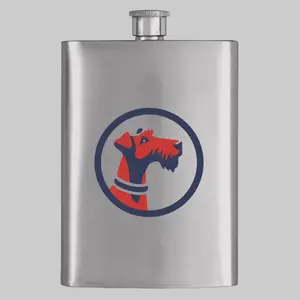 Pooch Patriot Logo Flask