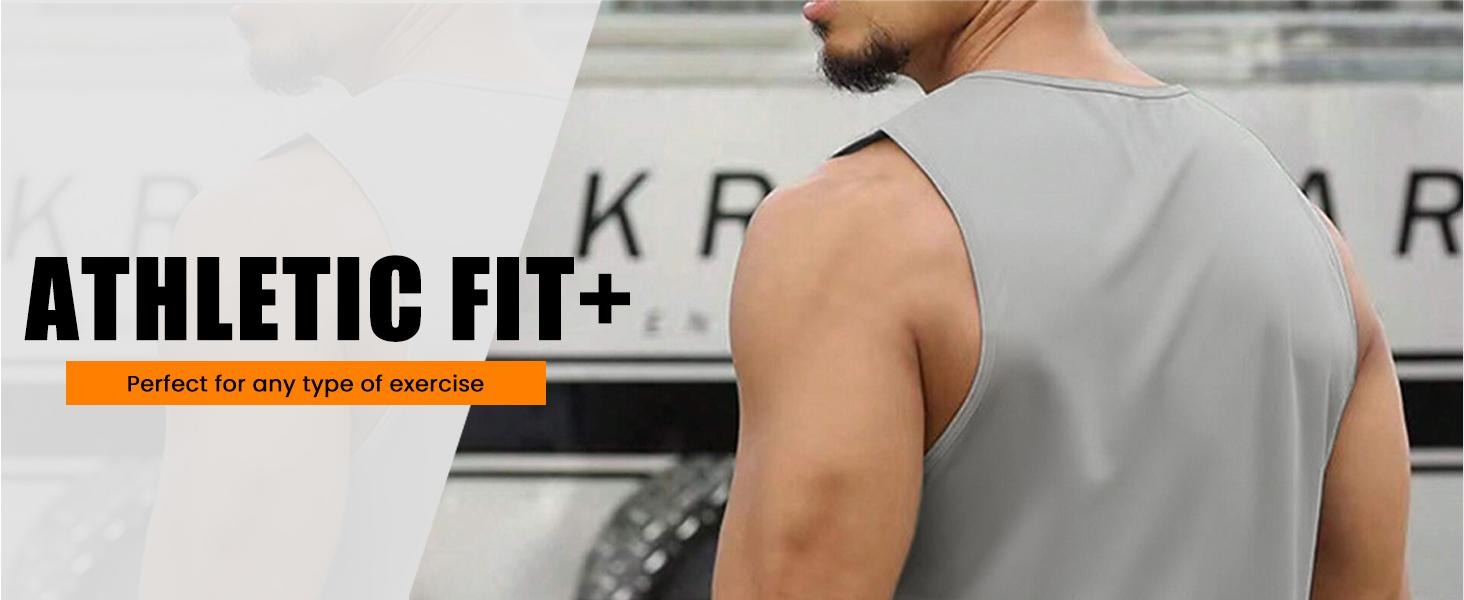 COOFANDY Mens Vests 1-3 Pack Workout Tank Top UPF 50+ Quick Dry Sleeveless Swim Shirt Gym Muscle Athletic Summer Beach T Shirts