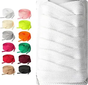 2Pairs Fat Sneakers Shoe Laces - 20MM Wide Athletic Shoelaces Classic Cotton Rope Flat Laces for Men Women 100/120/140/160CM
