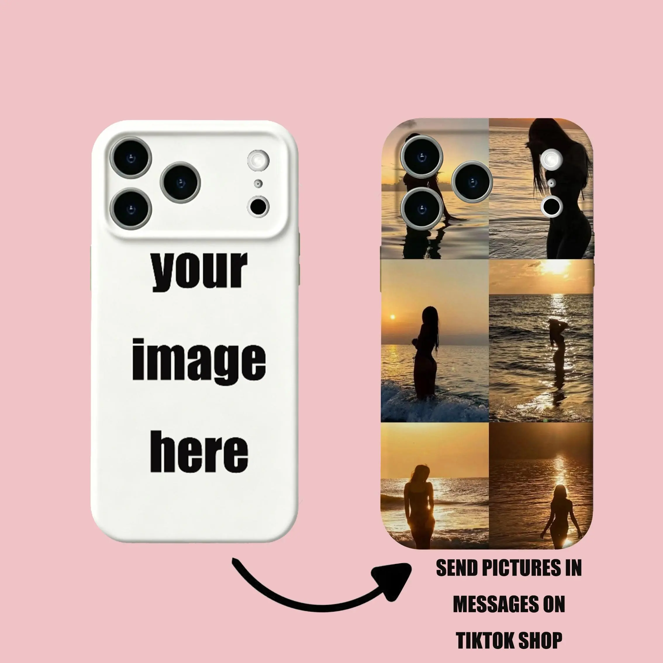 Personalized Sublimation TPU Phone Case - Custom Photo Protective Accessory, Multi-Model Smartphone Compatible, Ideal Valentine's Day/Birthday Gift for Special Someone