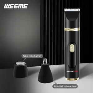 Weeme 2-In-1 Rechargeable Nose Hair Trimmer, Nose Hair Clipper, Pain-Free Precision Trim, Washable Blade, Abs Material, Low Power Consumption