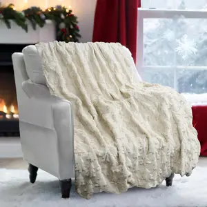 White Christmas Blankets and Throws 50" x 60", Xmas Tree Soft Fuzzy Cozy Blanket for Couch Sofa Bed, Holiday Throw Blanket for Christmas Winter  Decorations Ideal  Option