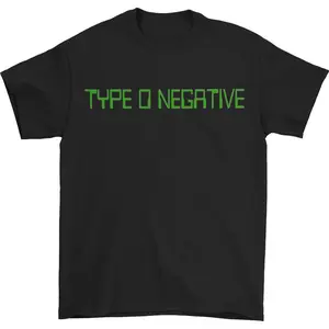 TYPE O NEGATIVE Logo Black T-shirt, Music Tee, Cotton Fabric T-Shirt