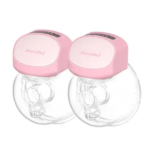 MomMed Double Wearable Breast Pumps, S10 Pro  Electric Hands Free Breast Pumps, LCD Display Design Electric Breast Pumps, Rechargeable Portable Breast Pumps