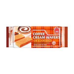 Imei Taiwan Coffee Cream Wafer Cookies 200g - Crispy Sandwich Biscuits Snack