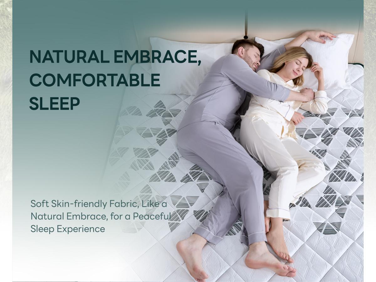 LIKIMIO 12/14 Inch twin/Full/queen Size Mattress, 2-in-1 Hybrid Mattress w/Memory Foam & Pocket Springs in A Box, Oeko-TEX & CertiPUR-US Certified, Made in USA