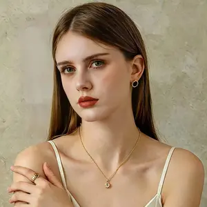 1.5 Carat Artificially synthesized cubic zirconia Solitaire Pendant Necklace - Choker Necklace with Cubic Zirconia  Hypoallergenic  Dainty Necklaces for Women Valentine's Day gift#Mother's Day gift