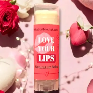 Love Your Lips - Organic Jasmine & Rose Lip Balm with Shea Butter, Natural Skincare, Comfort, Daily Gentle Lip Care, Nourishing, Soothing, Hydrating