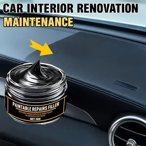 Car Interior Renewal Wax, Plastic Parts Repair, Gloss Effect, Vehicle Yellowing Fix, Nano Crystal Coating, Scratch Removal, PVC Material