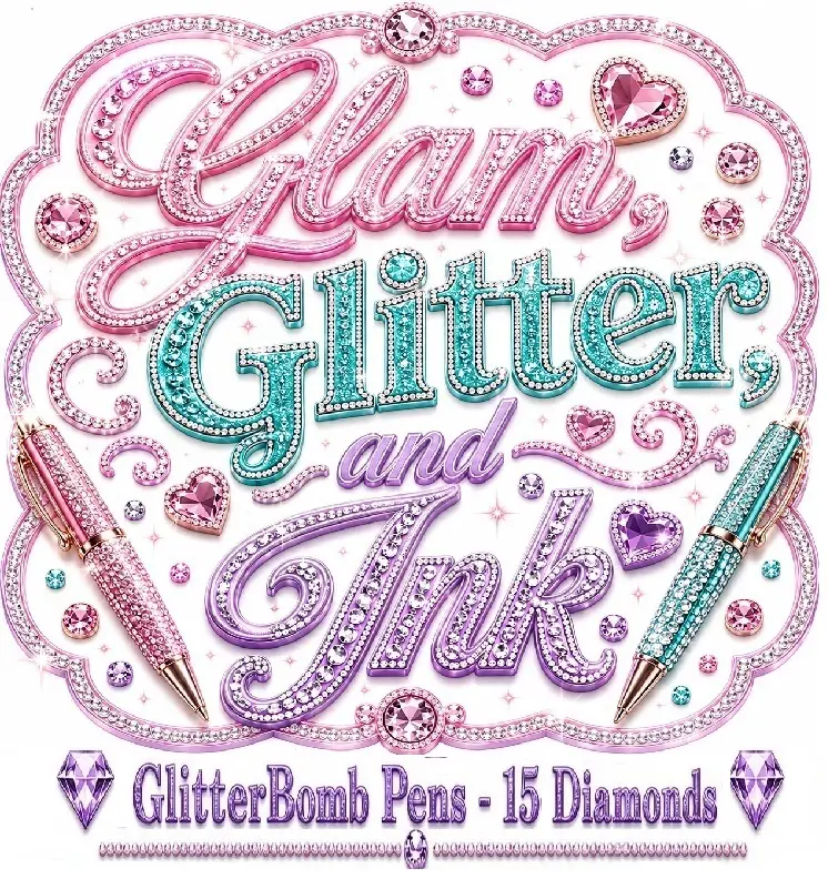GlitterBomb Pens - 15 Diamonds (CLAIMS ONLY)
