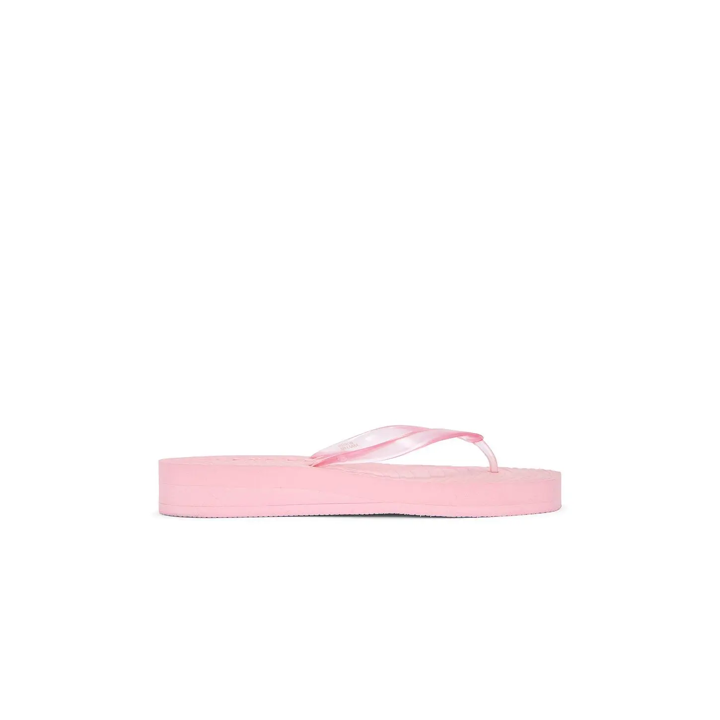 Sleepers Tapered Platform Flip Flop in Pink Sorbet Transparent