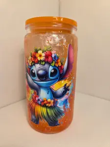 Lilo & Stich Lava 16oz Orange Tumbler