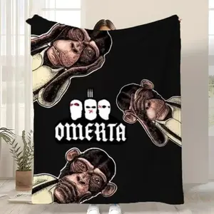 Omerta 47 Throw Kid-Friendly Flannel Throw Blanket Soft Warm Anti-Static Washable All Season--Warm Haven Textiles