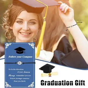 Adjustable Unisex Graduation Bracelet, Perfect Gift for Elementary to University Students, Versatile and Stylish Accessory