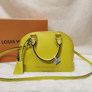 Pre-owned Louis Vuitton Epi Crossbody Bags Alma BB Yellow Crossbody Classic LNL0325