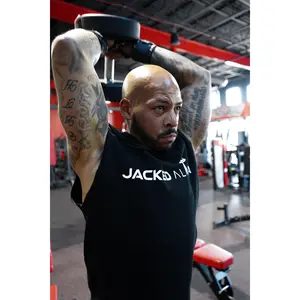 Jacked Club Black Out Sleeveless Hoodie